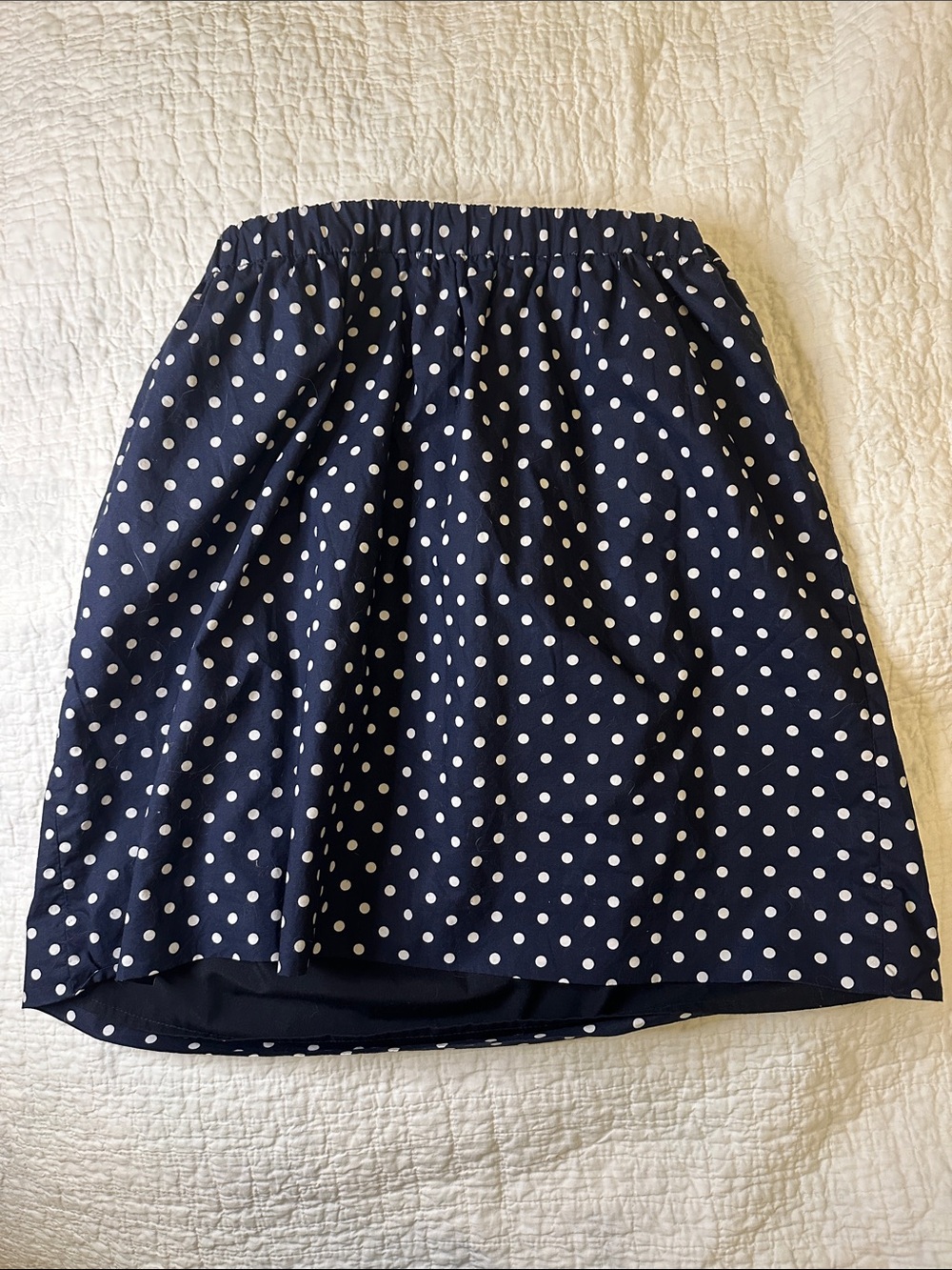 Crewcuts Mini Navy Polka-dot Skirt